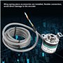 Encodeur Rotatif incrémental GTK3808 Encodeur Rotatif photoélectrique à Arbre Creux ABZ 3 Phase 1000 Impulsion 5V-24V Encodeur L