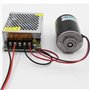 Moteur Courant Continu Aimant Permanent Couple Élevé DC Moteur Haute Vitesse 30W CW/CCW pour Générateur de Bricolage(12V 3500RPM