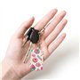LIXLZH Sweet Lollipop Cupcake Print Cute Keychains Car Key chains Double Face Tags Rectangle Women Men Pendentif, Blanc, Taille 
