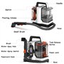 Nettoyeur de tapis portable, puissant aspirateur pour taches d'animaux, tissus d'ameublement, tapis, matelas, sièges auto et rid