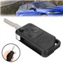 Coque de Remplacement Pliante, Coque de Clé Télécommande Pliable à 2 Bouton, Coque de Protection de Lame pour clé télécommande d