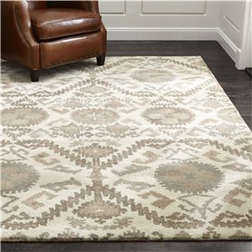 Madison Tapis et tapis en laine 100 % laine de style persan traditionnel Beige