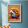 Kingbar Puzzles en Bois pour Adulte, 300 Pièces, Le Hérisson Puzzle Bois Animaux, Puzzle Irrégulier Unique, 34.5 * 34.5cm