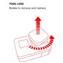 NMD&LR Lentille de rechange pour GoPro Hero 12/11/10/9, lentille de protection en verre UV, noir