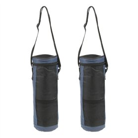 2 Pièces Porte-Bouteille Isotherme en Tissu Oxford - Sac de Transport pour Bouteille d'Eau avec Fonction Rafraîchissante