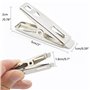 VIPbuy 60 pièces en Acier Inoxydable Pinces à Linge en métal vêtements Pinces Broches Clips avec boîte de Rangement pour vêtemen