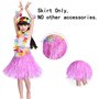 JZK 8 Pcs Multicolore Hawaiian Soie Simili Fleurs Hula Jupe pour Filles/Femmes Hawaïen Luau Party Hawaii Accessoire de Fête