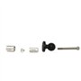fivekim Base en Aluminium en Caoutchouc Moto Vélo Montage Fourche Tige Base avec Rotule pour RAM Mont pourBoule Adaptateur Moto 