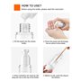 distributeur à pompe Airless pratique pour cosmétiques et liquides