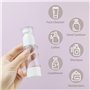 Lot de 8 flacons distributeurs de voyage, 15 ml, distributeur à pompe Airless pratique pour cosmétiques et liquides, récipient c
