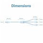 Câble USB vers Lightning Vention CTRWG