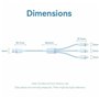 Câble USB vers Lightning Vention CTRLG