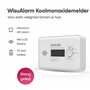 alarme de monoxyde de carbone avec écran LCD et bouton de test/silence conforme à la norme EN5