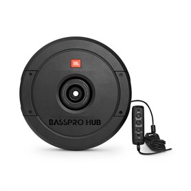 JBL BassPro Hub 11" Roue de Secours Caisson de Basse Voiture Actif - 300 Watt Subwoofer Voiture pour la roue de secours avec amp