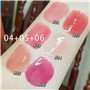 Bekoeen 3 Couleurs Rouge à lèvres Hydratants Gloss, Gloss Repulpant levres Jelly Lipstick Set, Heart Shape Plumping Baume à lèvr