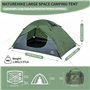 Naturehike Tente ultralégère pour 1 à 2 Personnes Tente dôme compacte 3-4 Saisons Tentes Portables de Camping et de randonnée In