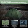 Naturehike Tente ultralégère pour 1 à 2 Personnes Tente dôme compacte 3-4 Saisons Tentes Portables de Camping et de randonnée In