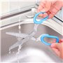Lot de 2 en acier inoxydable Ciseaux à Herbes, Sourceton multi-usage de cuisine cisaillement avec 5 lames et brosse de nettoyage