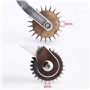 Musuntas 2er 2mm et 4mm roue de modèle avec manche en bois, roue de traçage Markierrädchen Schneider roue Schnittmusterrad