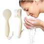 EQLEF Brosse Nettoyant Visage, Ultra-Doux, avec Manche et Trou à Suspendre, Brosse de Massage pour Le Nettoyage des Pores du Vis