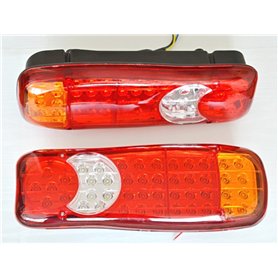 24/7Auto 2 x 12 V LED restauration Feux arrière 12 V pour camping-car Châssis de camion remorque Camion benne LKW caravane 5 fon
