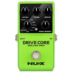 NUX | Drive Core Deluxe MKII Pédale Overdrive – 8 modes analogiques True Bypass