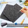 BETESSIN 2Pcs Tampons Feutrage pour Poinçons avec 2 Punaises en Bois Aiguille Piquer et Tapis Feutré Tapis de Piquage Enfant Adu