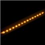 TABEN Lot de 4 bandes lumineuses LED flexibles 12 V pour voiture et moto 30 cm Ambre 1210-15SMD