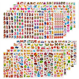 60 Feuilles (1800+) D'autocollants pour Enfants