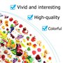 60 Feuilles (1800+) D'autocollants pour Enfants, Autocollants 3D pour Scrapbooking Bullet Journal, Y Compris Lettre Poisson, Num
