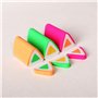 KeyRoad Roofix Lot de 24 gommes universelles triangulaires/emballées en présent/couleurs mélangées/en caoutchouc thermoplastique
