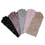 Femmes Dames Gants de Conduite Cyclisme Demi-doigts Maille Mitaines Coton Eté GYM Fitness Entraînement Moufles Silicone Respiran