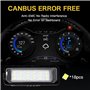MuChangZi 2pcs 12V LED Lampes de Plaque D'immatriculation Numéro de Voiture pour V/W Golf 4 5 6 7 Polo 6R Passat Seat