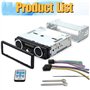PolarLander Autoradio 1 Din 12V FM MP3 Bluetooth Autoradio Bluetooth Appel Mains Libres Au Tableau de Bord Stéréo de Voiture int