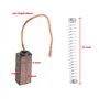 Be In Your Mind Lot de 2 paires de balais de carbone de rechange pour alternateur Valeo PX602 PX60 092950 300722 92950 avec ress