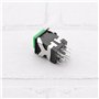 Be In Your Mind 5PC 2NO + 2NC 3A/250V AC Interrupteur à Bouton-poussoir Momentané Lumière LED Verte Bouton-poussoir Carré pour M
