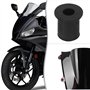 Be In Your Mind Lot de 10 écrous en caoutchouc M6 pour pare-brise de moto - Insert en laiton - Écrous de carénage de moto compat