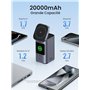 UGREEN Nexode Batterie Externe 20000mAh 145W Certifié Qi2 15W Power Bank USB C Charge Rapide 2C1A PD QC 3.0 Écran TFT Compatible