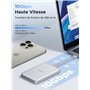 UGREEN Boîtier M.2 NVMe SSD Magnétique USB C 3.2 Gen 2 10 Gbps Adaptateur NVMe SSD M.2 2230 2242 2260 2280 avec Magsafe pour iPh