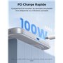 UGREEN Boîtier M.2 NVMe SSD Magnétique USB C 3.2 Gen 2 10 Gbps Adaptateur NVMe SSD M.2 2230 2242 2260 2280 avec Magsafe pour iPh