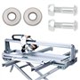 Create idea Lot de 2 roues de coupe pour carrelage 16 x 6 x 3 mm avec jeu de vis de rechange pour coupe-carreaux et pinces à car