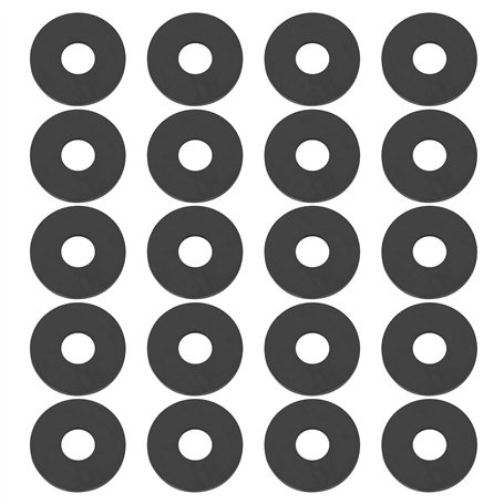 Create idea Lot de 100 rondelles plates en caoutchouc M6 - 19