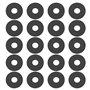 Create idea Lot de 100 rondelles plates en caoutchouc M6 - 19