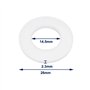 The Lord of the Tools 20 Lot Joints Toriques Plats en Plastique PTFE pour Cloison de Séparation Bouchon de Vidange de Pile à Com