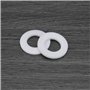 The Lord of the Tools 20 Lot Joints Toriques Plats en Plastique PTFE pour Cloison de Séparation Bouchon de Vidange de Pile à Com
