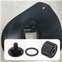 The Lord of the Tools Lot de 2 attaches de casque de soudage style pipeliner 22 mm Filetage 5,8 mm Noir Boucles à dégagement rap