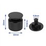 The Lord of the Tools Lot de 2 attaches de casque de soudage style pipeliner 22 mm Filetage 5,8 mm Noir Boucles à dégagement rap