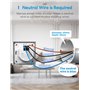 Meross Matter Interrupteur Volet Roulant Connecté WiFi Compatible avec Apple HomeKit, Alexa et Google Home, Interrupteur de Ride