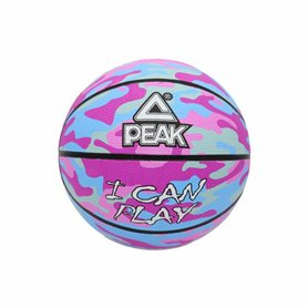 Ballon de basket Peak Peak Camo Ball Bleu Rose clair (Taille 5)