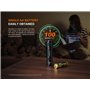 FENIX E12 v3.0 Mini lampe de poche légère pour le quotidien | 200 lumens | 78 m | 100 heures maximum | Alimentée par piles AA | 